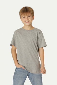Kinder T-Shirt Fairtrade Bio Baumwolle - Neutral - Sport Grey